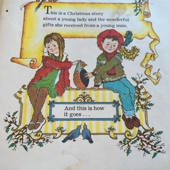 A Little Golden Book & Record Twelve Days of Christmas A Christmas Carol Vintage - Picture 6 of 6